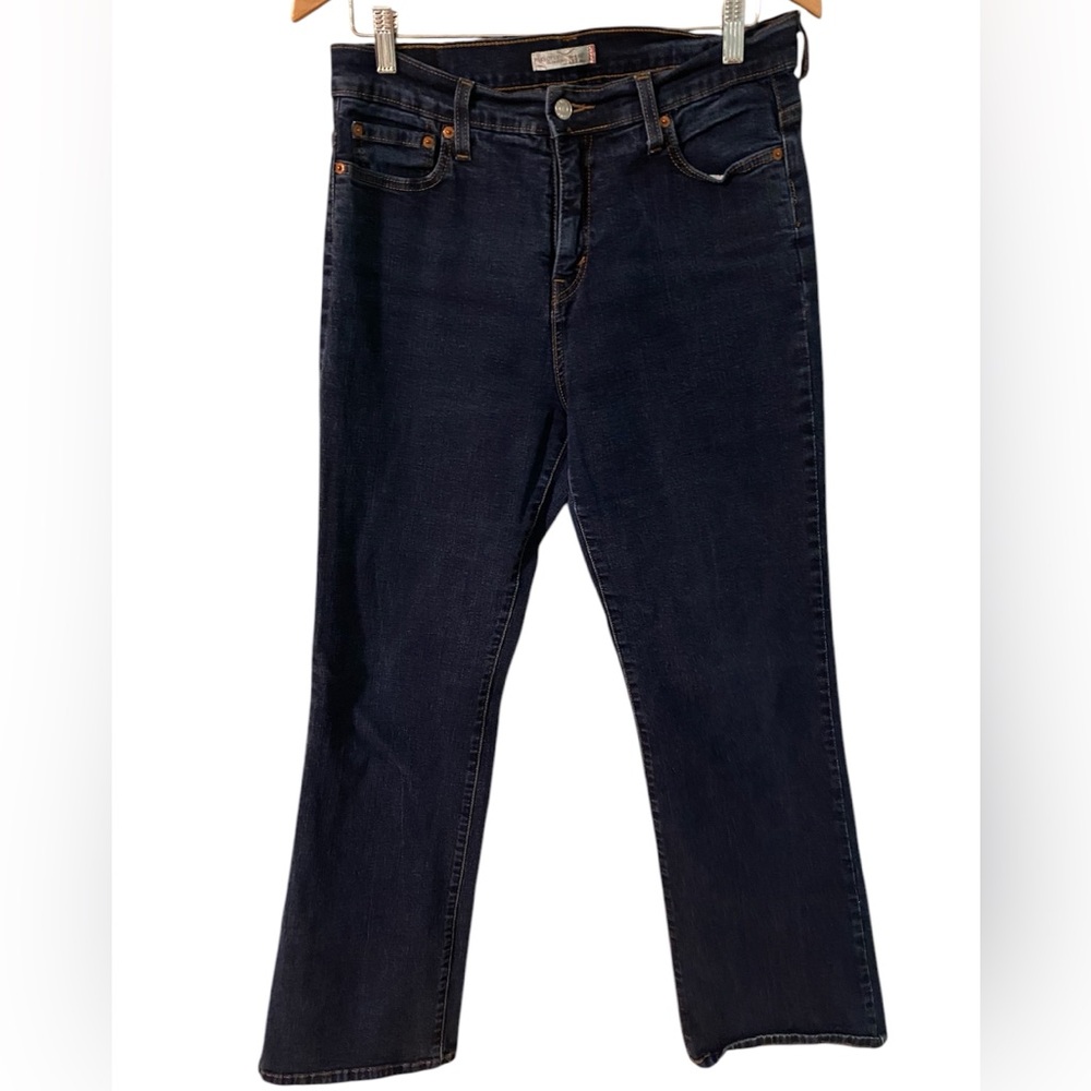levis 512 Denim Jeans Bootcut perfectly slimming Women Size 12 Dark Wash